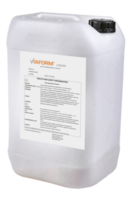 VIAFORM LIQUID Bidon de 25 litres ; représenté de face, étiquette comprise.